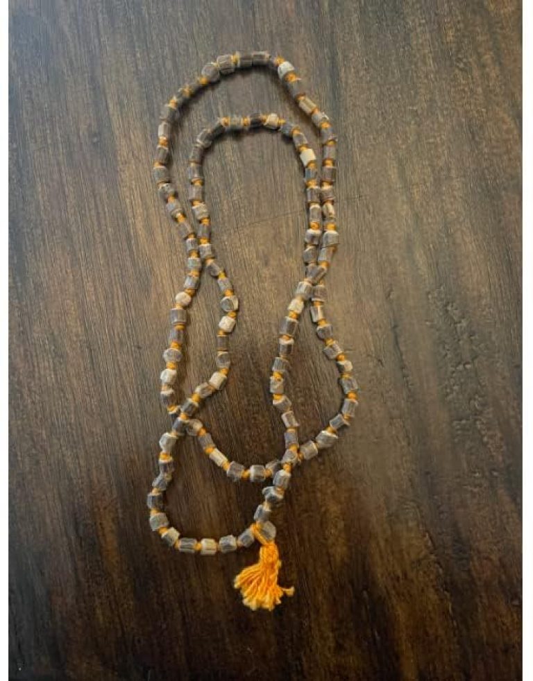 Tulsi Holy Basil 6 mm Hand Knotted 108+1 Round Beads Hindu Tibetan Buddhist Prayer Karma Subha Rosary Japa Mala