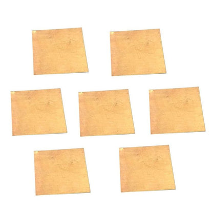Set of 7 Pieces Pure Copper Square Pieces for Pooja/Astrological and Lal Kitab Remedy