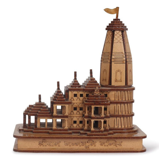 Motherkart Wood Shri Ram Mandir Ayodhya Mandir For Home (Small)