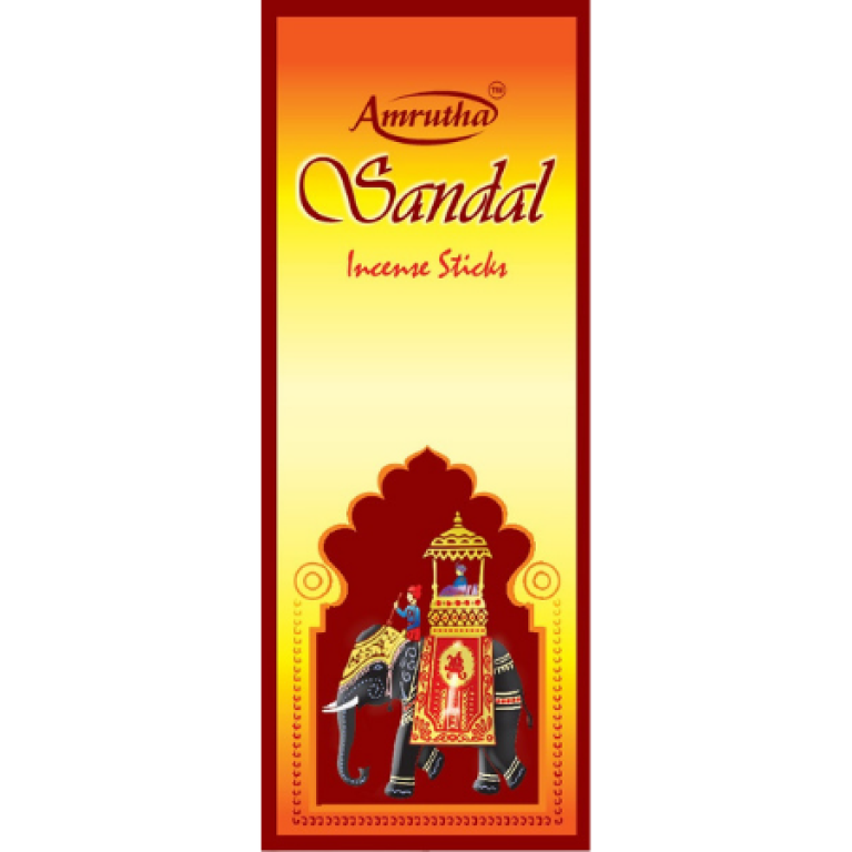 Amrutha Sandal Premium Incense Sticks 100g Box
