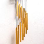 Fengshui Windchime 14 Aluminium Alloy Pipes Rod with Hook for Positive Vibes Energy Flow Peaceful Sound at Home, Office, Garden, Size – 36
